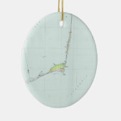 Kaap Hatteras National Seashore Map (1985) Keramisch Ornament (Rechts)