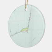 Kaap Hatteras National Seashore Map (1985) Keramisch Ornament (Links)