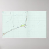 Kaap Hatteras National Seashore Map (1985) Poster (Voorkant)