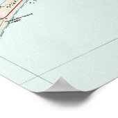 Kaap Hatteras National Seashore Map (1985) Poster (Hoek)