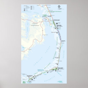 Kaap Hatteras National Seashore Poster