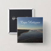 Kaap Hatteras National Seashore Vierkante Button 5,1 Cm (Voorkant /achterkant)