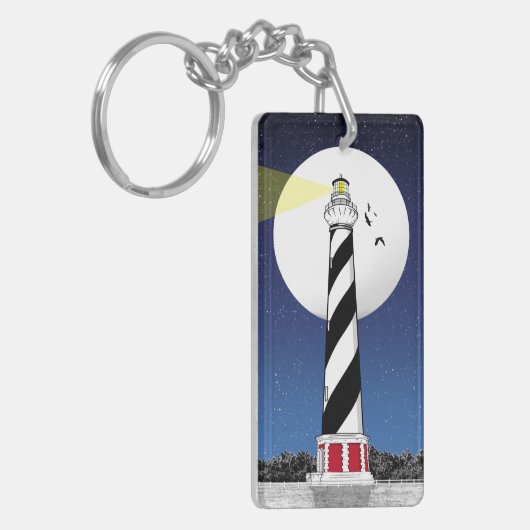 Kaap Hatteras Vuurtoren BUXTON Sleutelhanger (Voorkant Links)