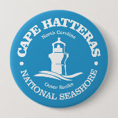 Kaap Hatteras (vuurtoren) Ronde Button 4,0 Cm (Voorkant)