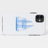 Kaap Haze kust Nautical Sailor Case-Mate iPhone Case (Achterkant (horizontaal))