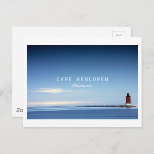 Kaap Henlopen. Briefkaart (Voorkant / Achterkant)