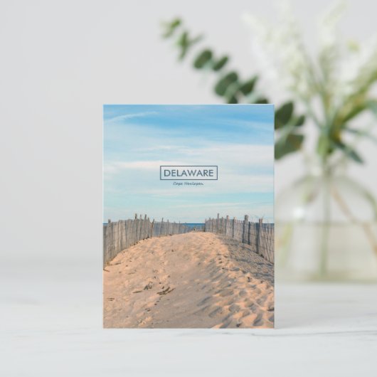 Kaap Henlopen. Briefkaart (Staand voorkant)