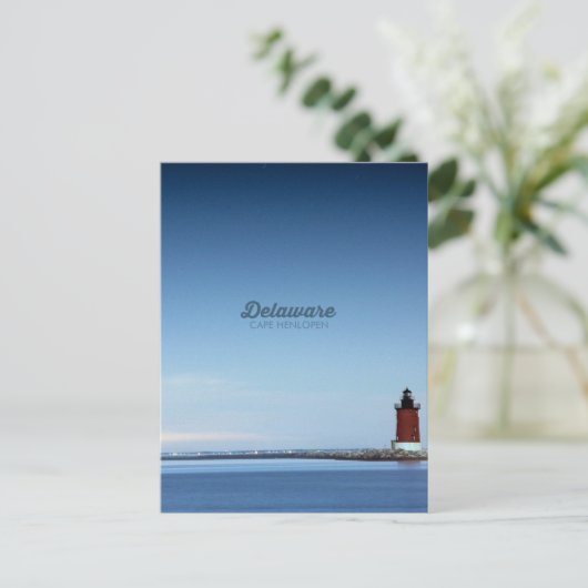 Kaap Henlopen. Briefkaart (Staand voorkant)