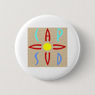 Kaap in het Zuiden Ronde Button 5,7 Cm