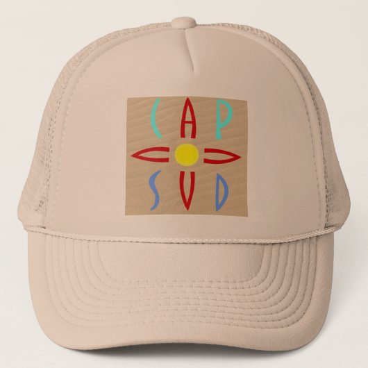 Kaap in het zuiden trucker pet (Voorkant)