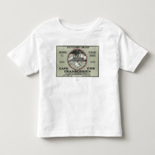 Kaap Kabeljauw Battleship Brand Cranberry Label Kinder Shirts