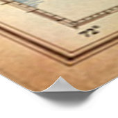 Kaap Kabeljauw Nautische kaart Poster (Hoek)