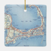 Kaap Kabelkaart Keramisch Ornament (Achterkant)