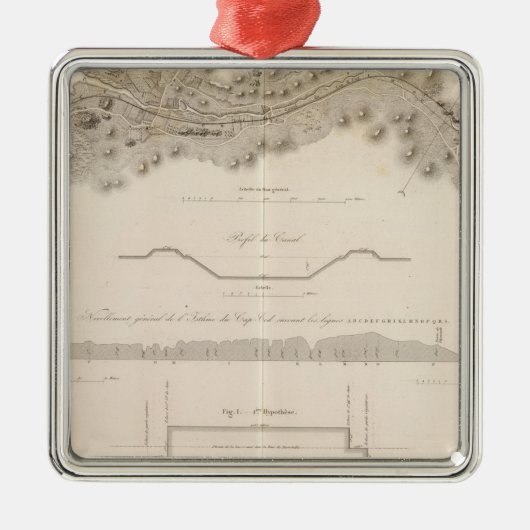 Kaap Kabelkanaal Metalen Ornament (Voorkant)