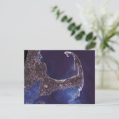 Kaap Kabelsatellietfoto Briefkaart (Staand voorkant)