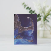 Kaap Kabelsatellietfoto Briefkaart (Staand voorkant)