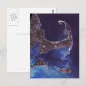 Kaap Kabelsatellietfoto Briefkaart (Voorkant / Achterkant)