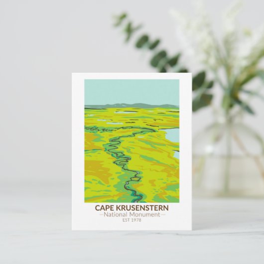 Kaap Krusenstern Nationaal Monument Tundra Briefkaart (Staand voorkant)