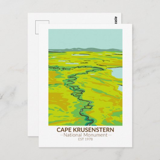 Kaap Krusenstern Nationaal Monument Tundra Briefkaart (Voorkant / Achterkant)
