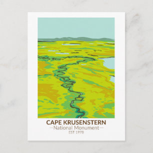 Kaap Krusenstern Nationaal Monument Tundra Briefkaart