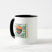 Kaap Lion Eatmor Cranberries Brand Etiket Mok (Voorkant links)