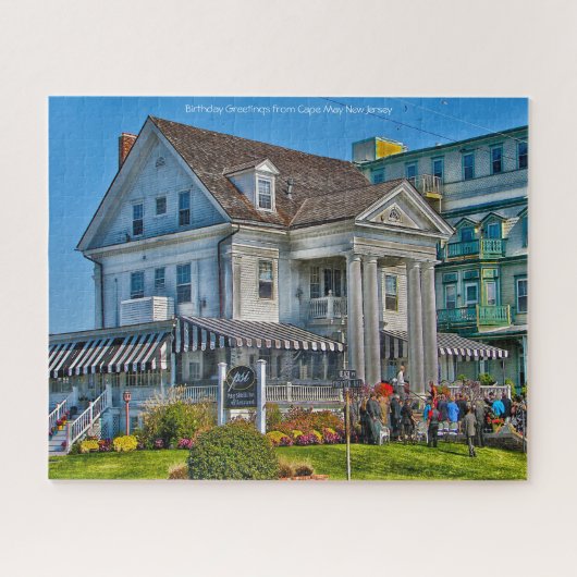 Kaap May New Jersey.Kerstgroeten Legpuzzel (Horizontaal)