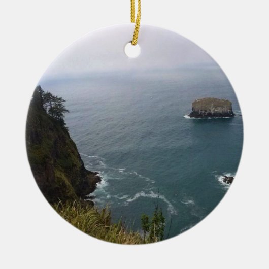 Kaap Meares, Oregon kust Keramisch Ornament (Voorkant)