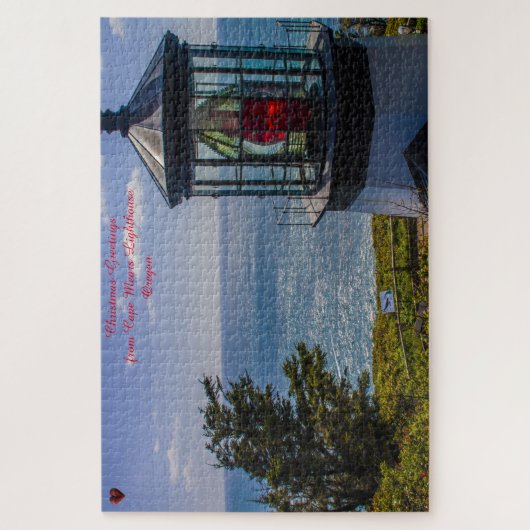 Kaap Mears vuurtoren Oregon. Legpuzzel (Verticaal)