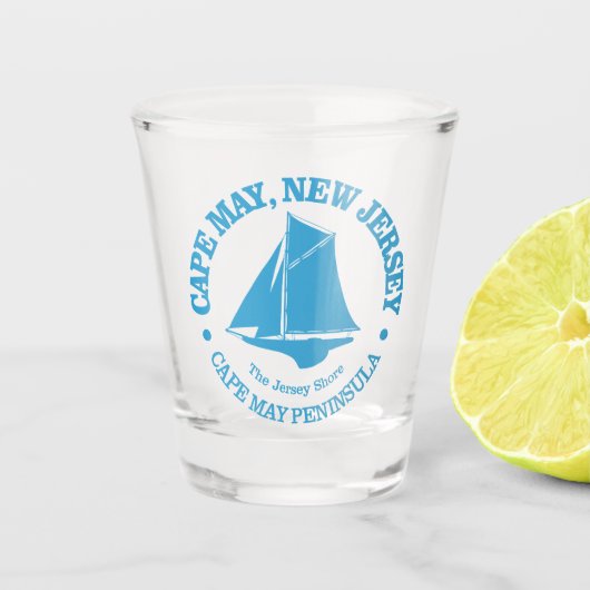 Kaap Mei (sloep) Shot Glas (Voorkant)