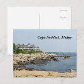 Kaap Neddick in Maine Feestdagenkaart (Voorkant / Achterkant)
