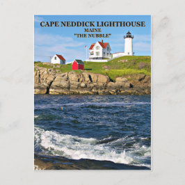 Kaap Neddick Light "the Nubble", Maine briefkaart