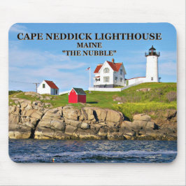 Kaap Neddick Light "the Nubble", Maine mousepad Muismat