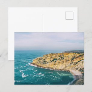 Kaap op het Atlantische Oceaan landschap Briefkaart
