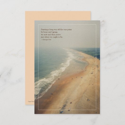 Kaap Point (Hatteras Island) Petite Foto Kaart (Voorkant / Achterkant)