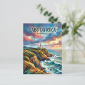 Kaap Roca Portugal Briefkaart (Staand voorkant)