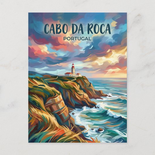 Kaap Roca Portugal Briefkaart (Voorkant)