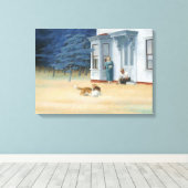 Kaap 's avonds canvas afdruk (Insitu (Houten vloer))