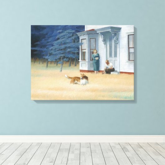 Kaap 's avonds canvas afdruk (Insitu (Houten vloer))