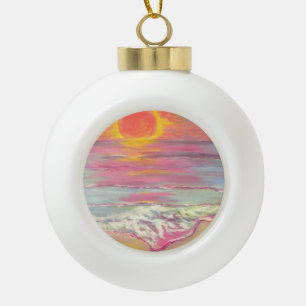 Kaap San Blas Sunset Beach Keramische Bal Ornament