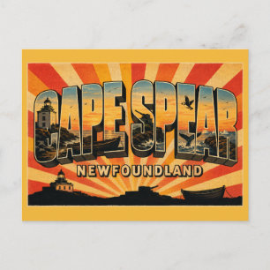 Kaap Spear Newfoundland Oostelijkste Punt Briefkaart