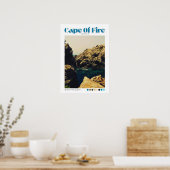Kaap van Vuur strand kust Jijel, Algerije Poster (Keuken)