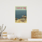 Kaap van Vuur strand kust Jijel, Algerije Poster (Keuken)