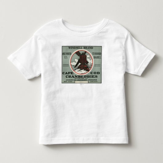 Kaap Windmill Merk Cranberry Label Kinder Shirts (Voorkant)