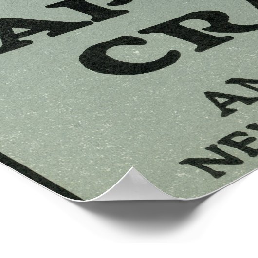 Kaap Windmill Merk Cranberry Label Poster (Hoek)