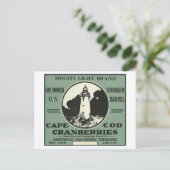 Kaapcod-minoten Licht merk en kruidnageletiket Briefkaart (Staand voorkant)