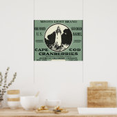 Kaapcod-minoten Licht merk en kruidnageletiket Poster (Keuken)