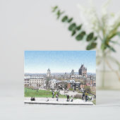 KAAPDIAMOND IN QUEBEC-STAD BRIEFKAART (Staand voorkant)