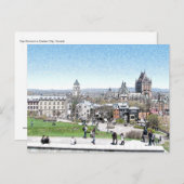 KAAPDIAMOND IN QUEBEC-STAD BRIEFKAART (Voorkant / Achterkant)