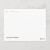 KAAPDIAMOND IN QUEBEC-STAD BRIEFKAART (Achterkant)