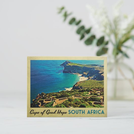 Kaapje van Goede Hoop Zuid-Afrika Briefkaart (Staand voorkant)